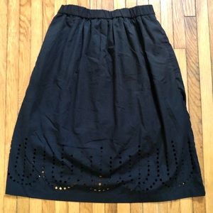 Gap Black Eyelet Skirt